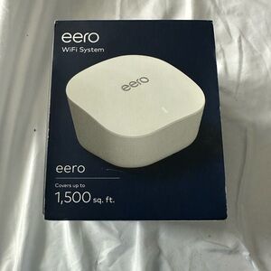 Amazon eero mesh WiFi router 1500 sq ft, speeds up to 550 Mbps,